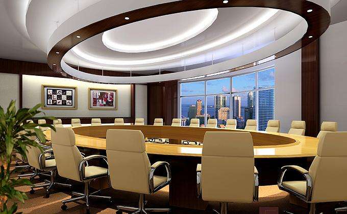 宁波市聚力装饰工程设计有限公司宁波办公室会议室